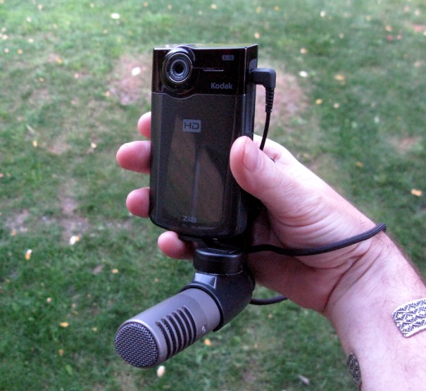Kodak Zi8 With Sony Mic Attachment
